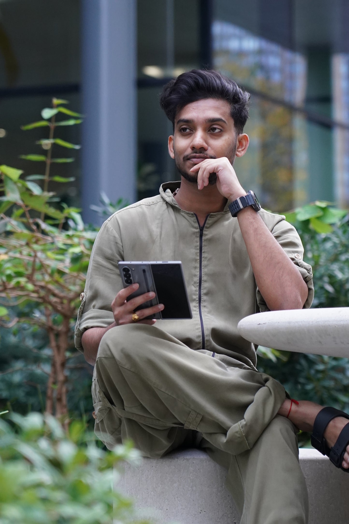 Unisex Jumpsuit Bundle - inc. hood, mask, travel bag - Khaki / Olive