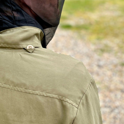 Mozzie Cozzie hood - pictured in ActionMan khaki/olive. 