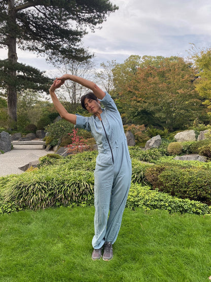 Female Jumpsuit Bundle - inc. hood, mask, travel bag Grey / Blue